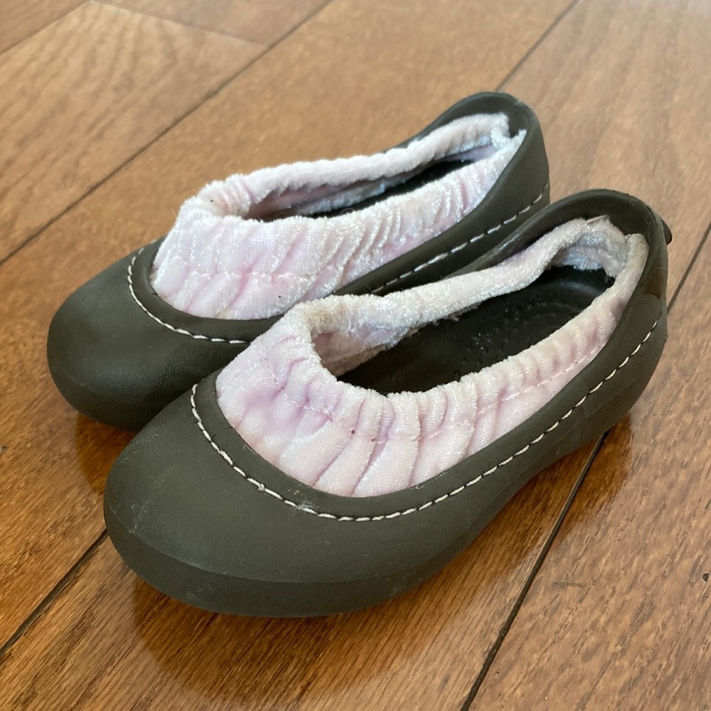 Infant Croc Slip-on Velvet Lining Shoes - C4